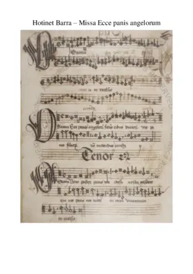 Missa Ecce panis angelorum