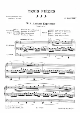 3 Pièces pour orgue