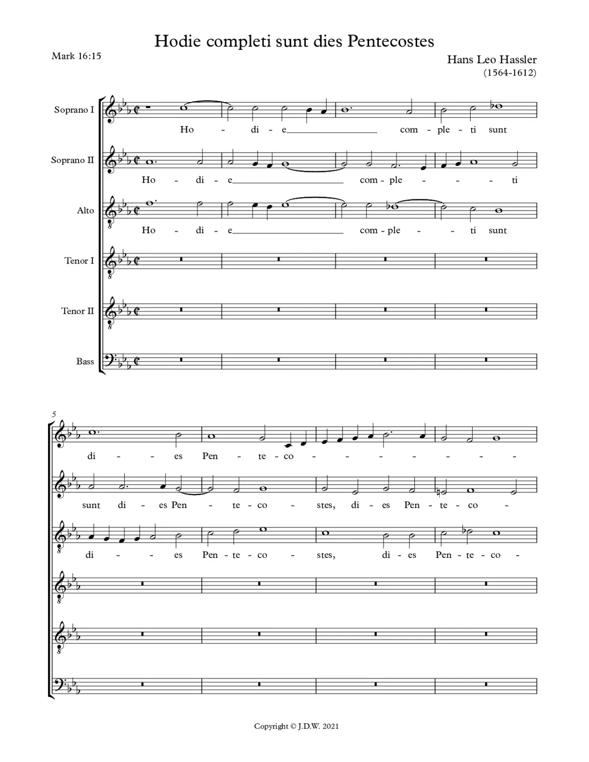 Hodie completi sunt dies Pentecostes - Page 1