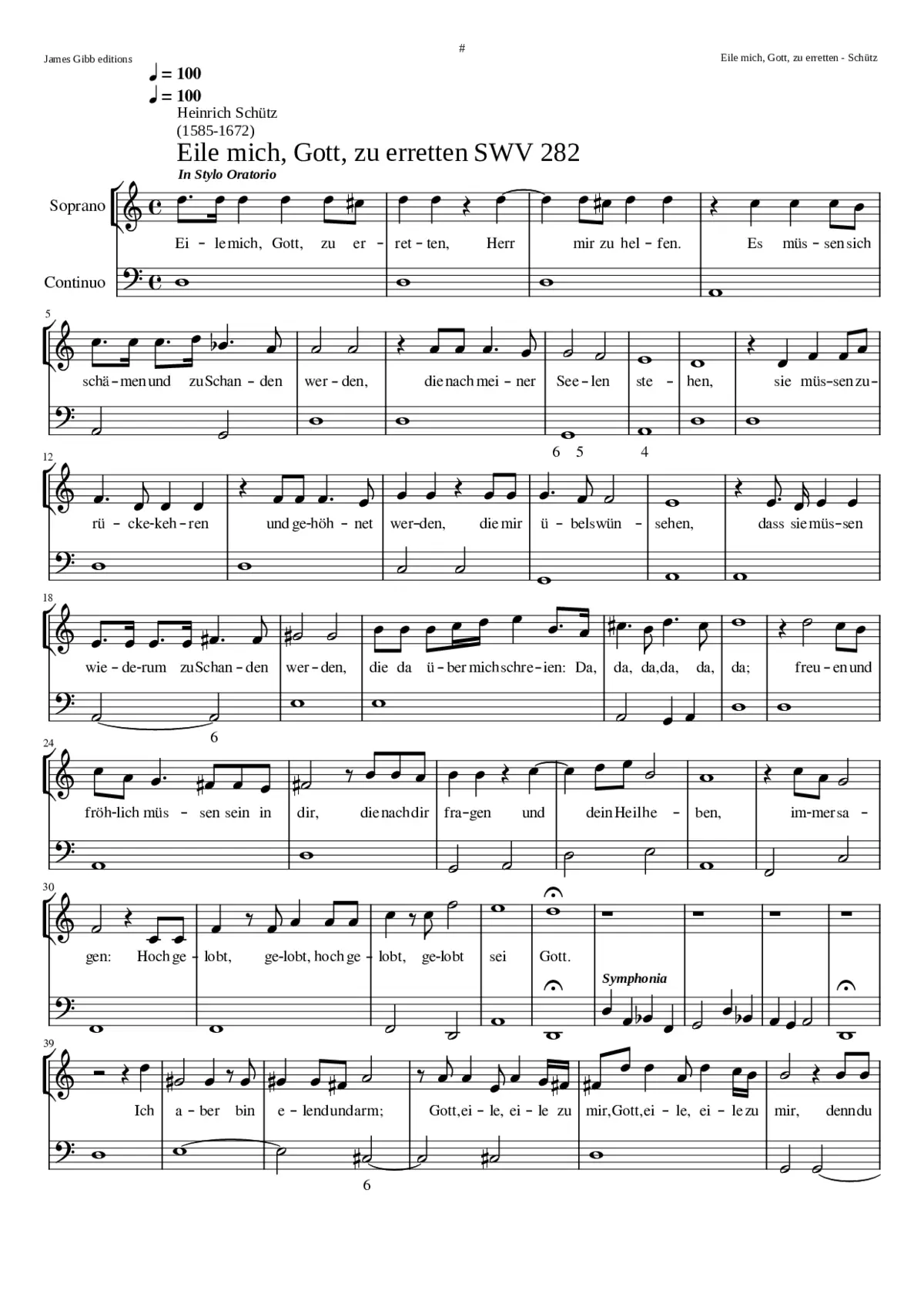 Eile mich Gott zu erretten - Page 1