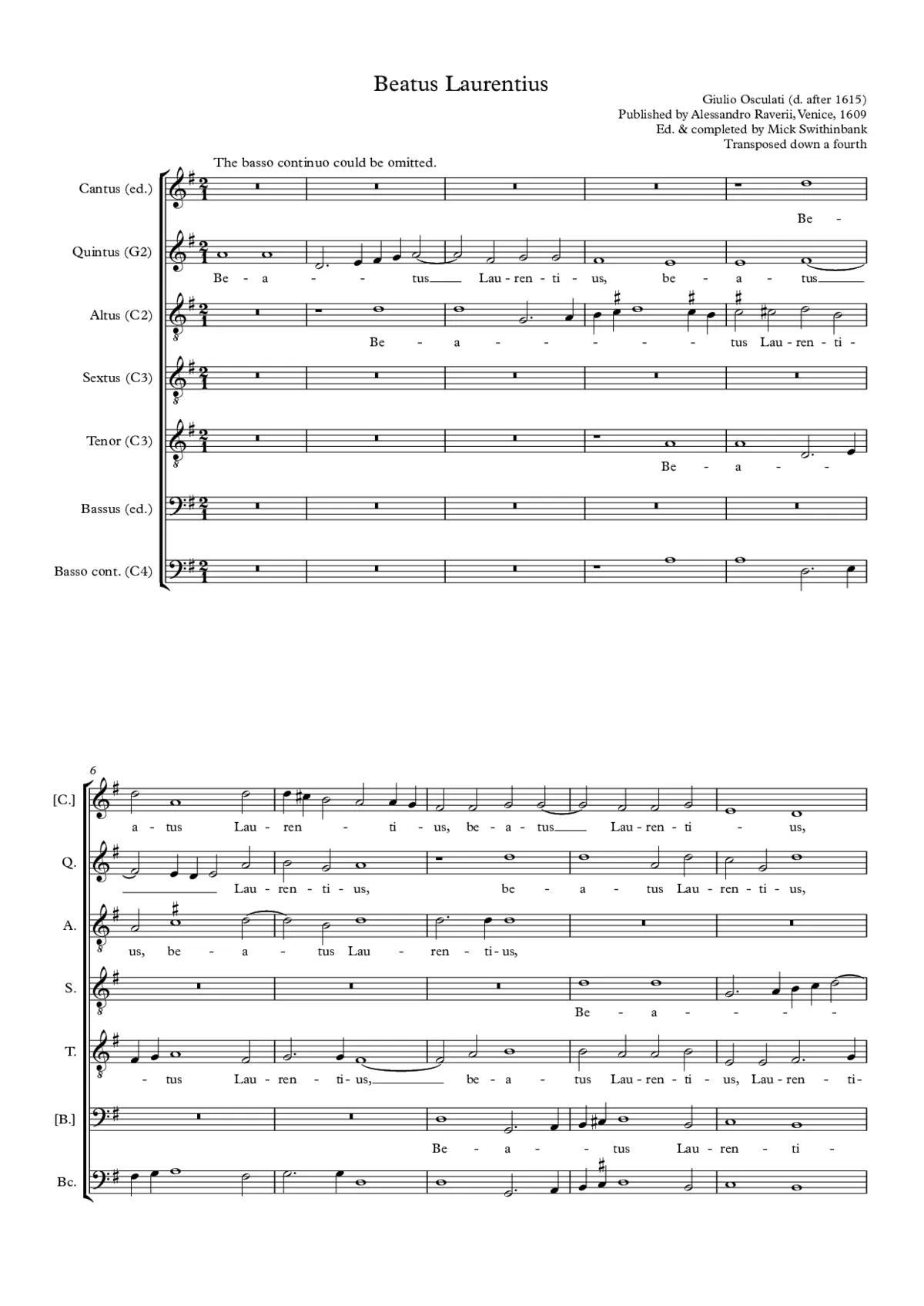 Beatus Laurentius - Page 1