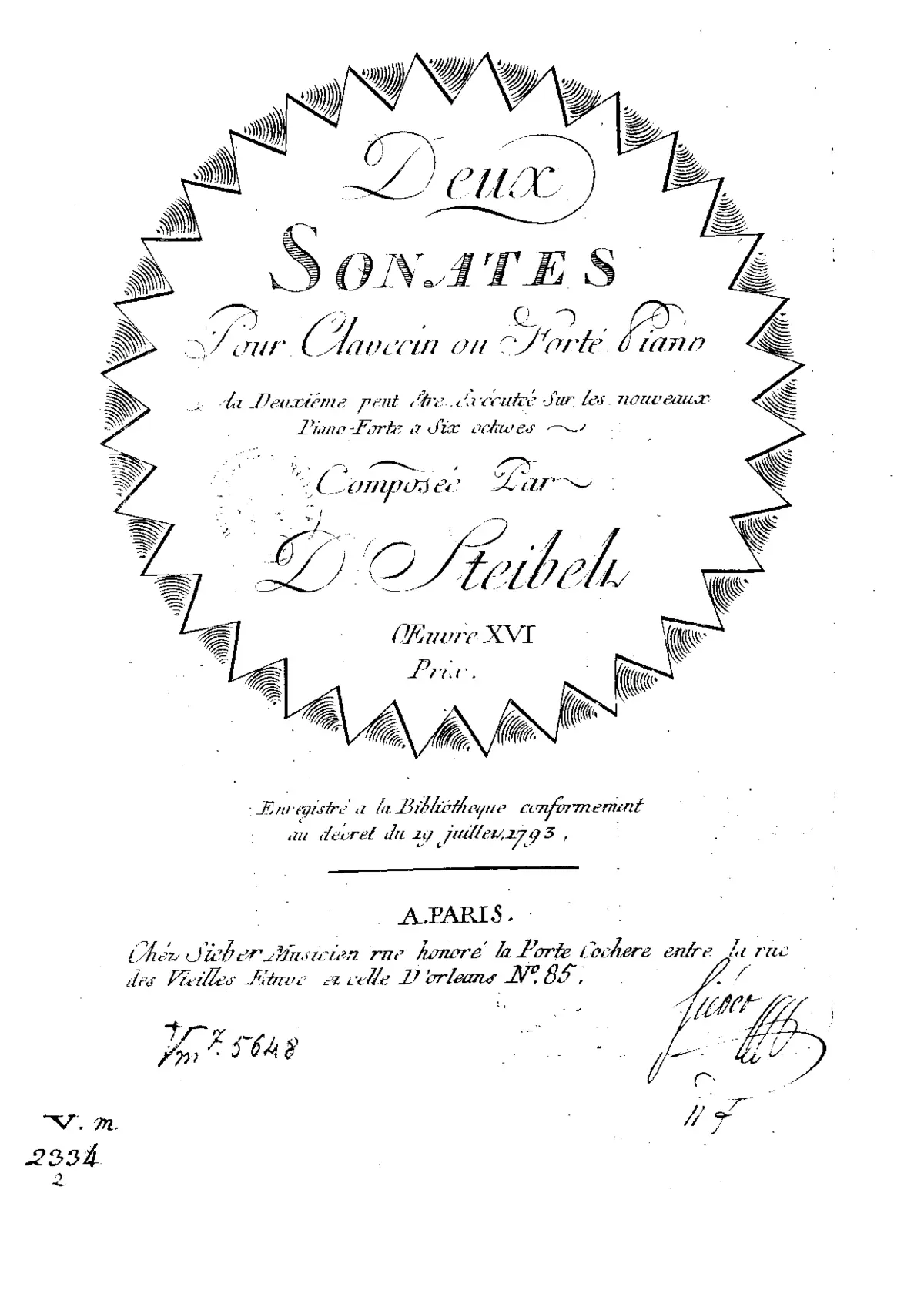 2 Keyboard Sonatas - Page 1