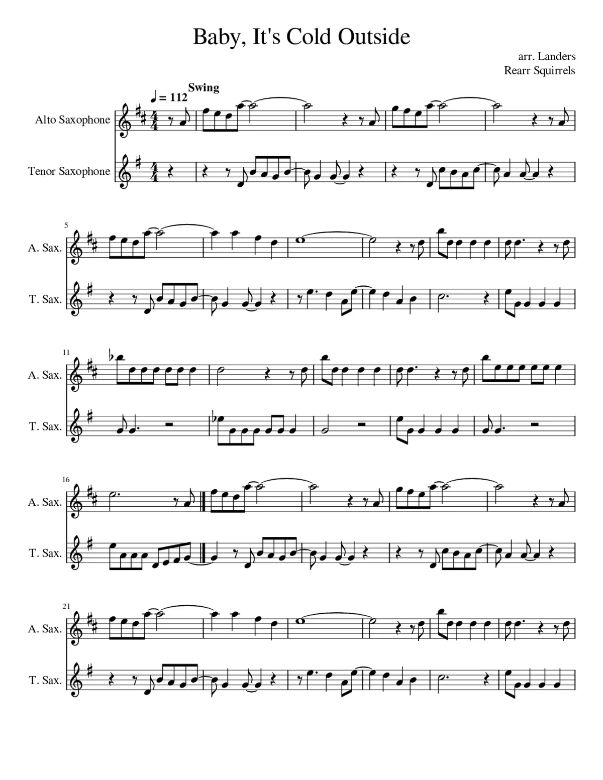 baby its cold outside - Page 1