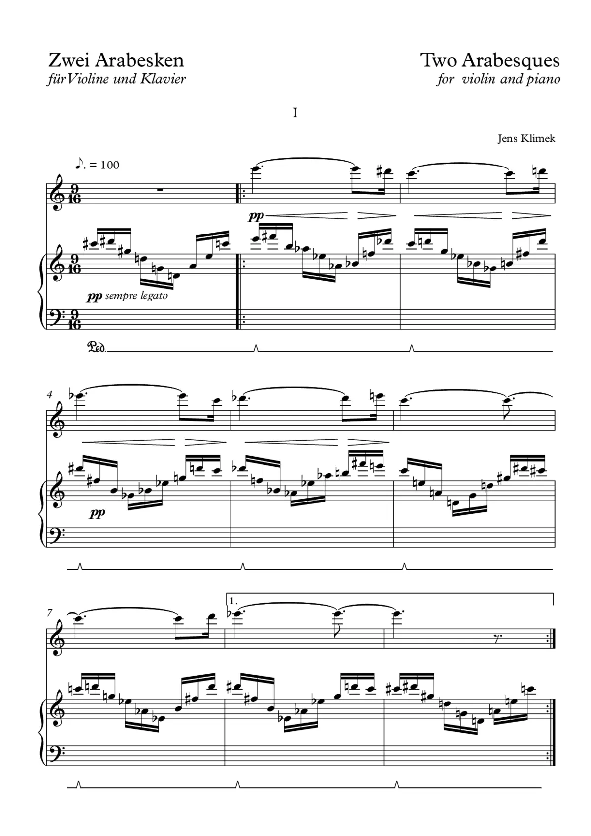 2 Arabesques - Page 1