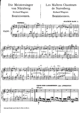 Reminiscenzen aus 'Die Meistersinger von Nürnberg'