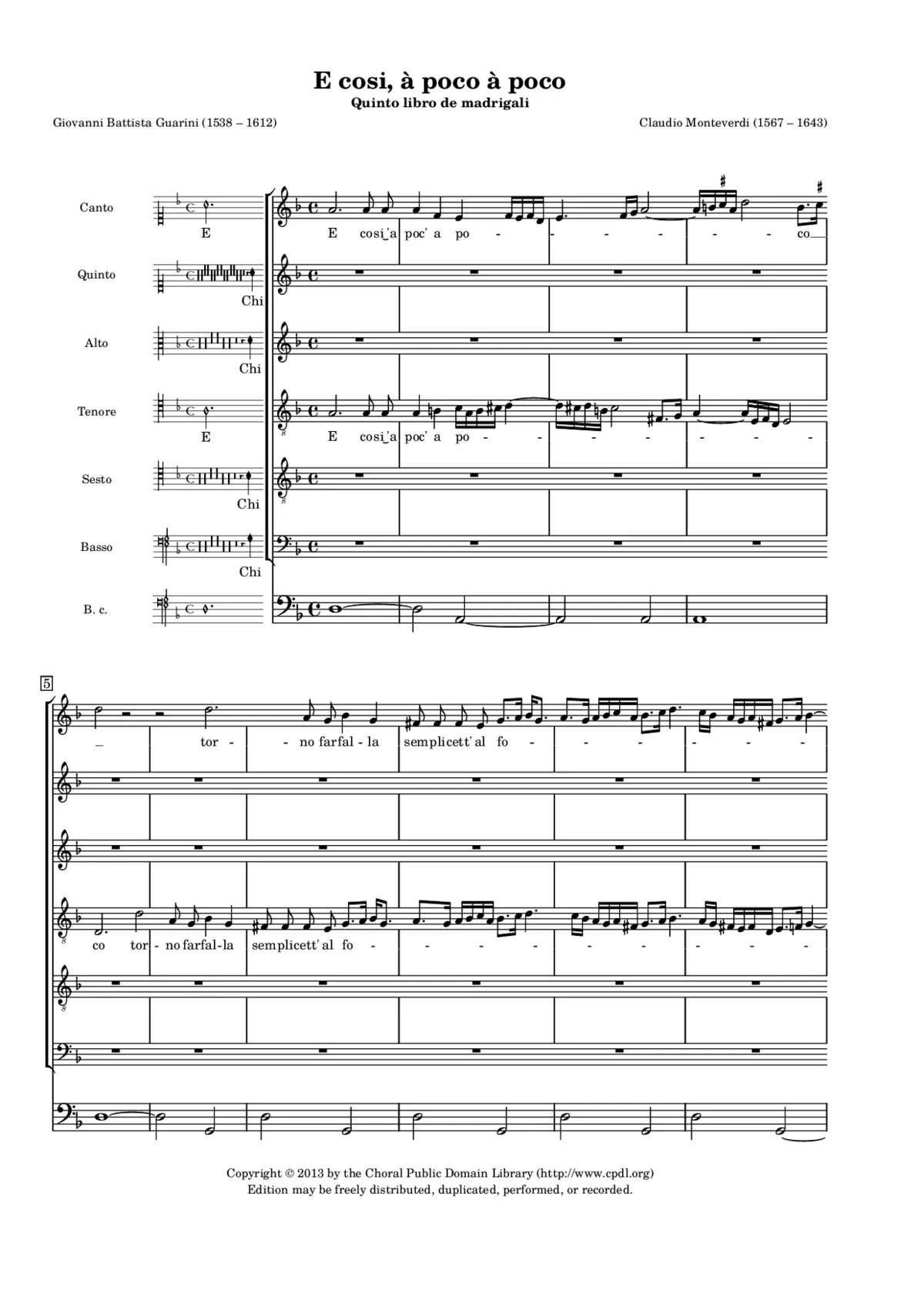 E cosi à poco à poco - Page 1