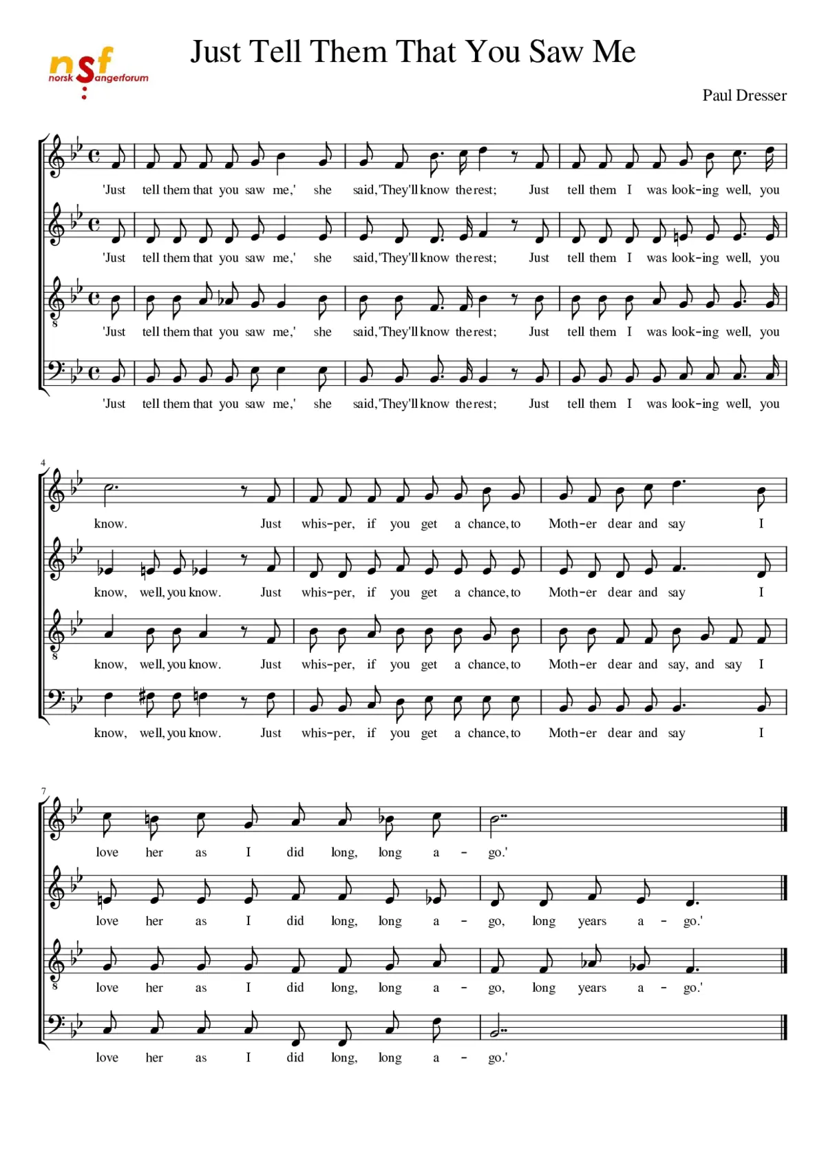 Just tell them that you saw me - Page 1