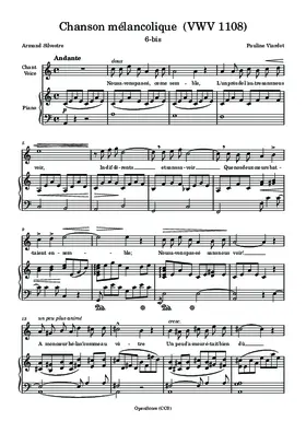 Chanson mélancolique