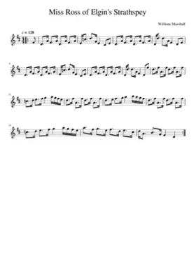 Miss Ross of Elgin's Strathspey