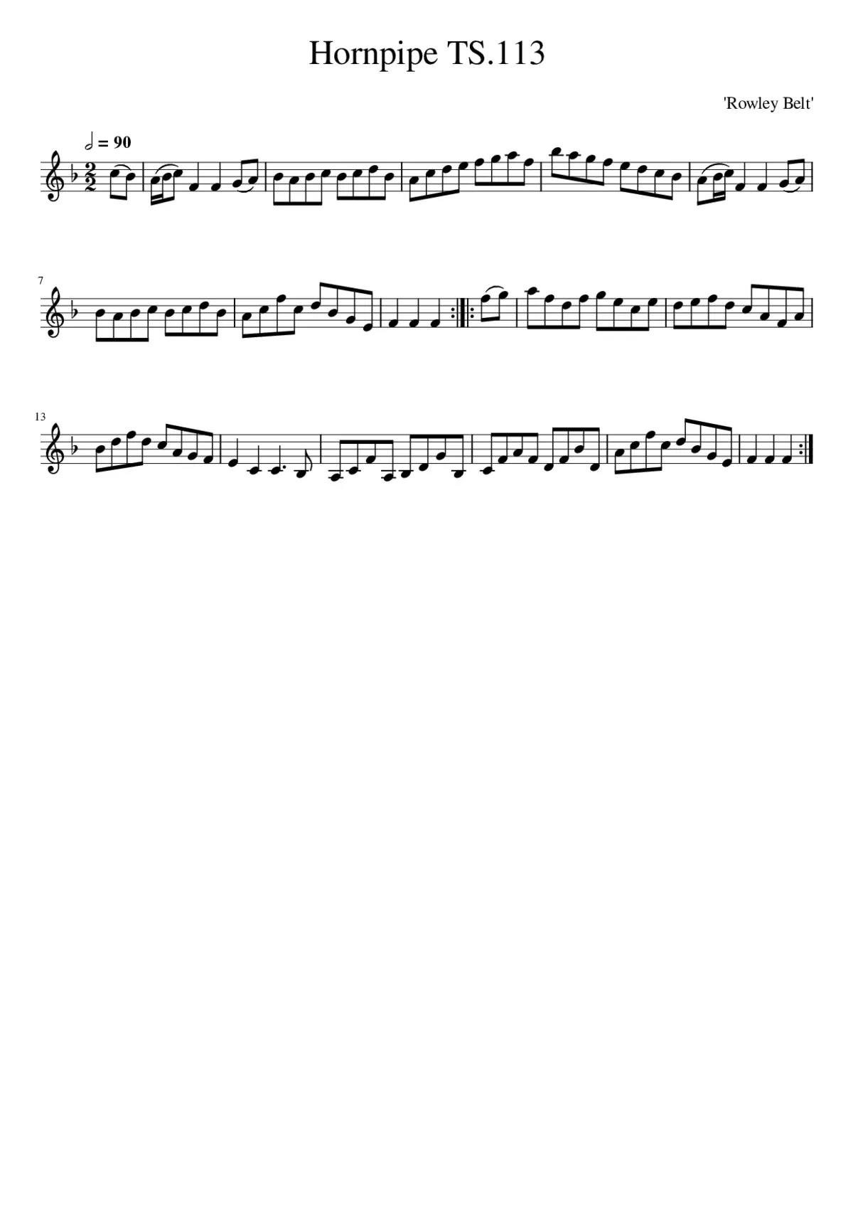 Hornpipe TS.113 - Page 1
