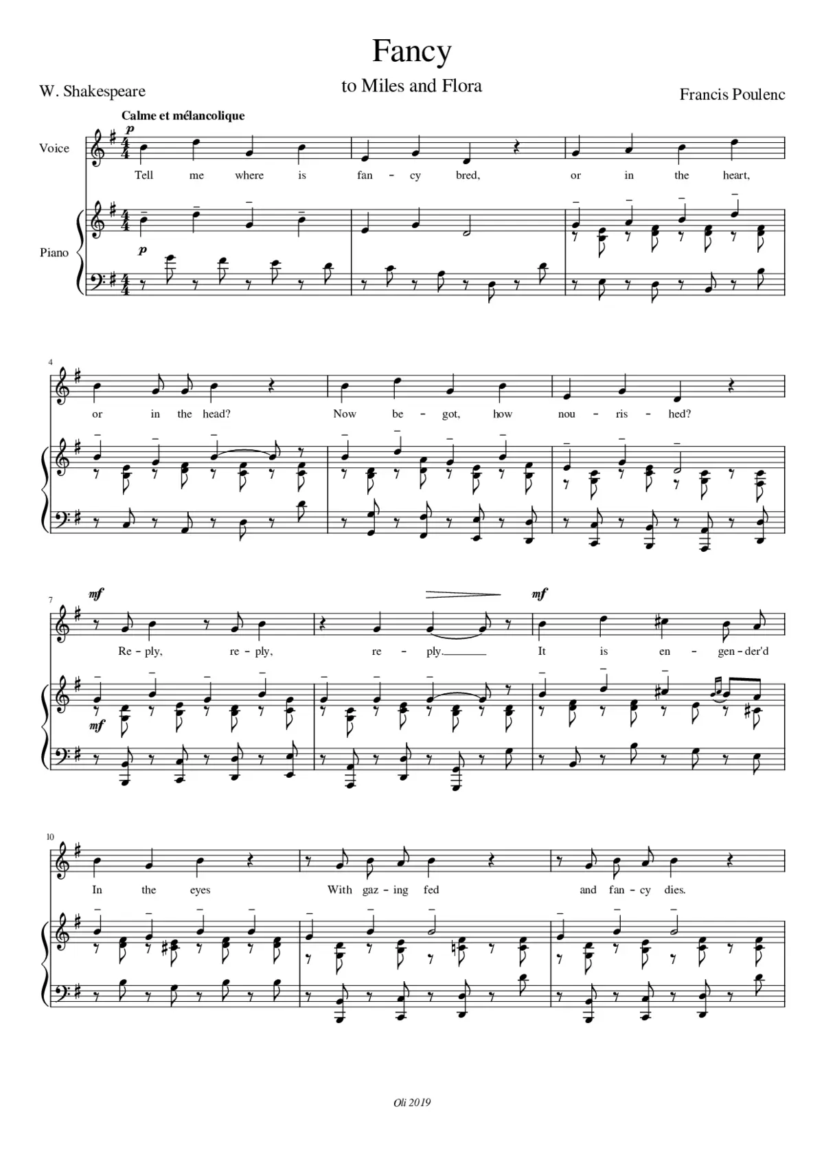 Fancy Francis Poulenc - Page 1