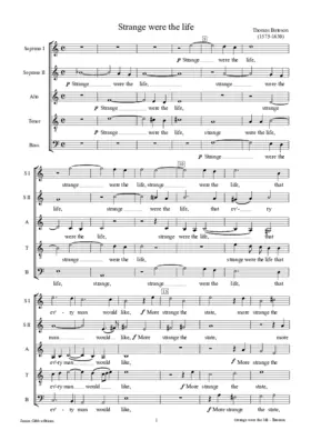 Strange were the life