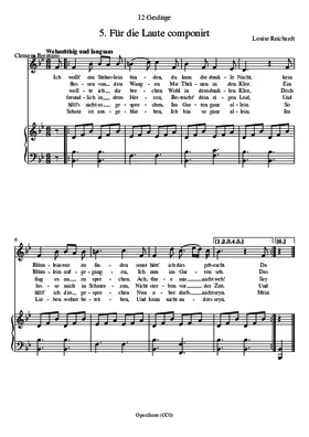 Für die Laute componirt