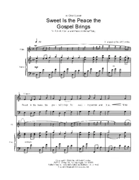 Sweet is the peace the gospel brings