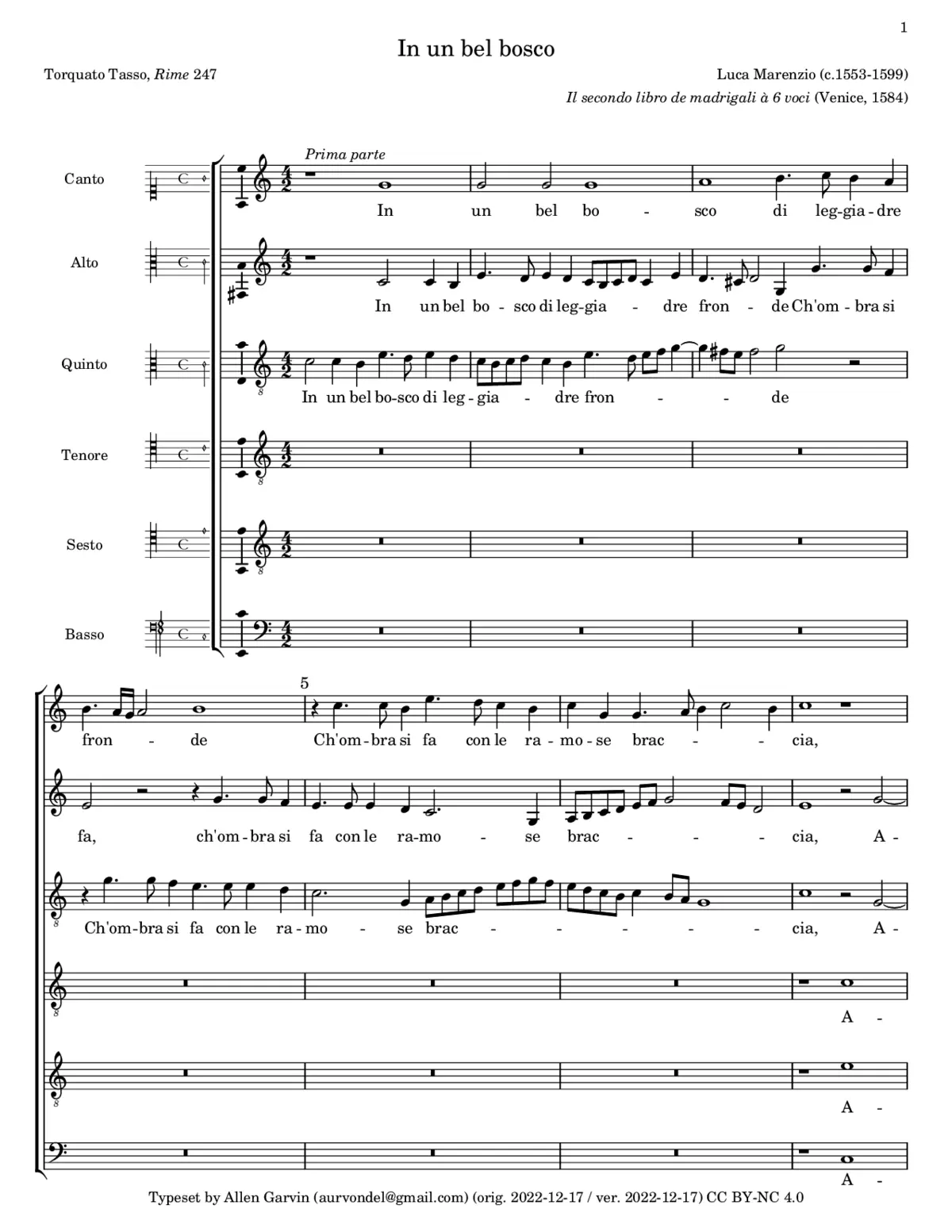 In un bel bosco - Page 1