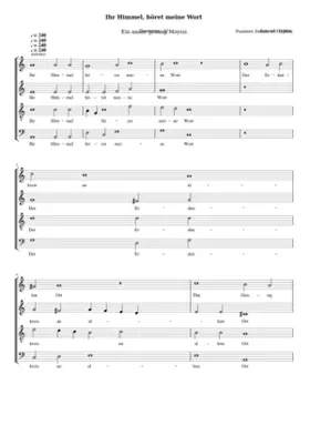 Ihr Himmel höret meine Wort