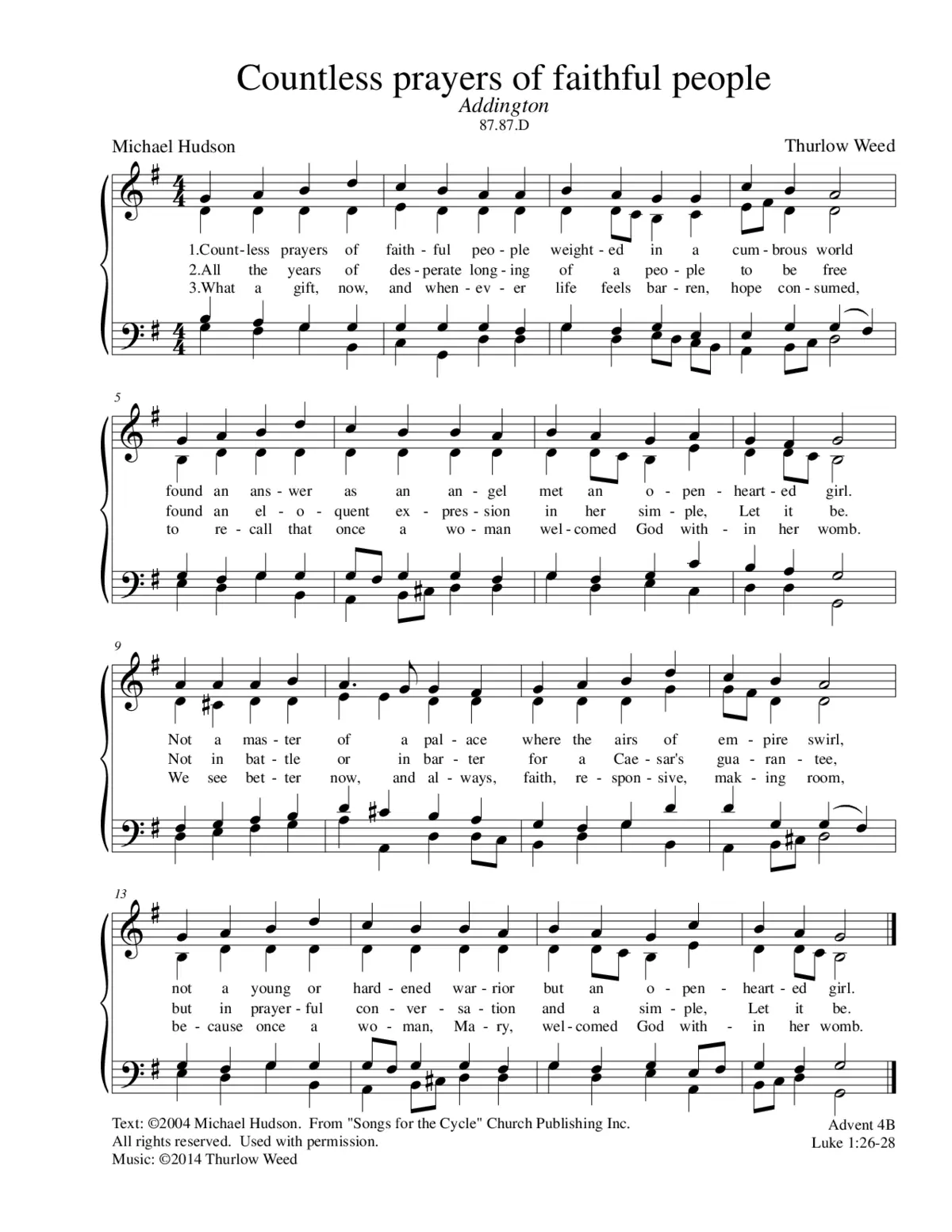 Countless prayers of faithful people - Page 1