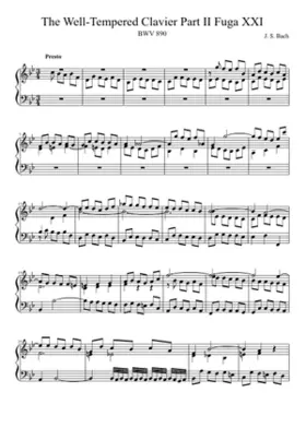 Prelude and Fugue in B-flat major BWV 890