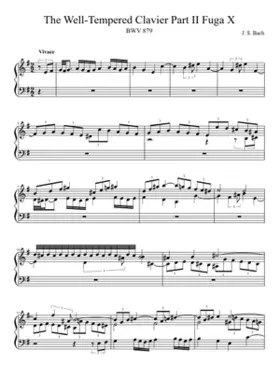 Prelude and Fugue in E minor BWV 879