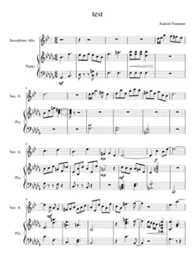 Composition for alto sax and piano