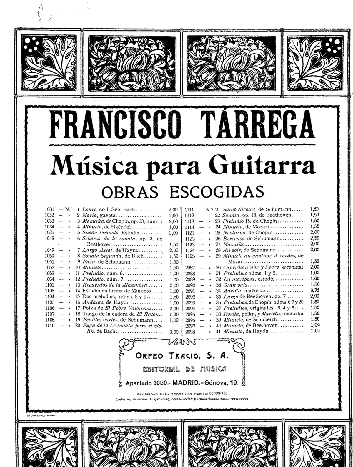 Estudio en Forma de Minuetto - Page 1