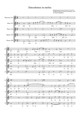 Emendemus in melius