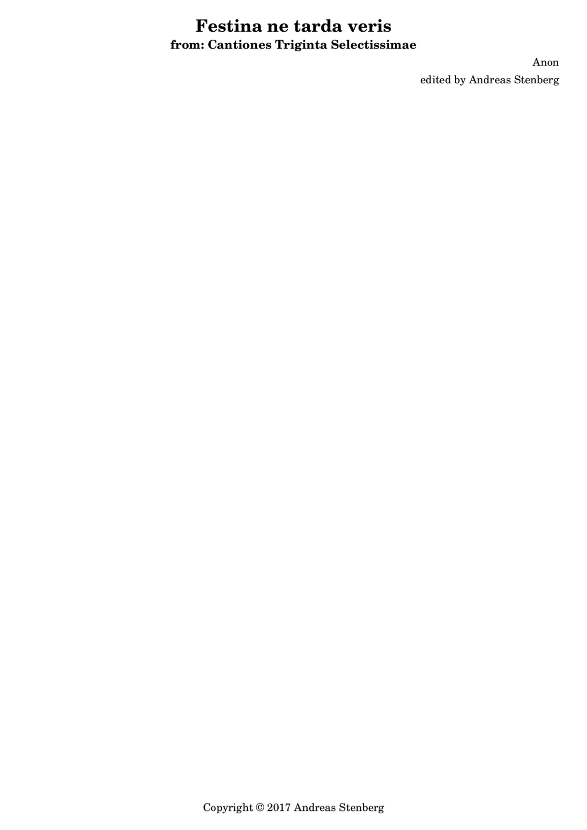 Festina, ne tardaveris - Page 1