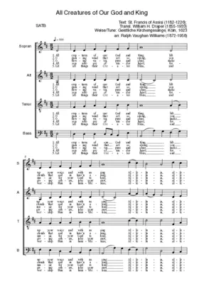 All creatures of our God and King