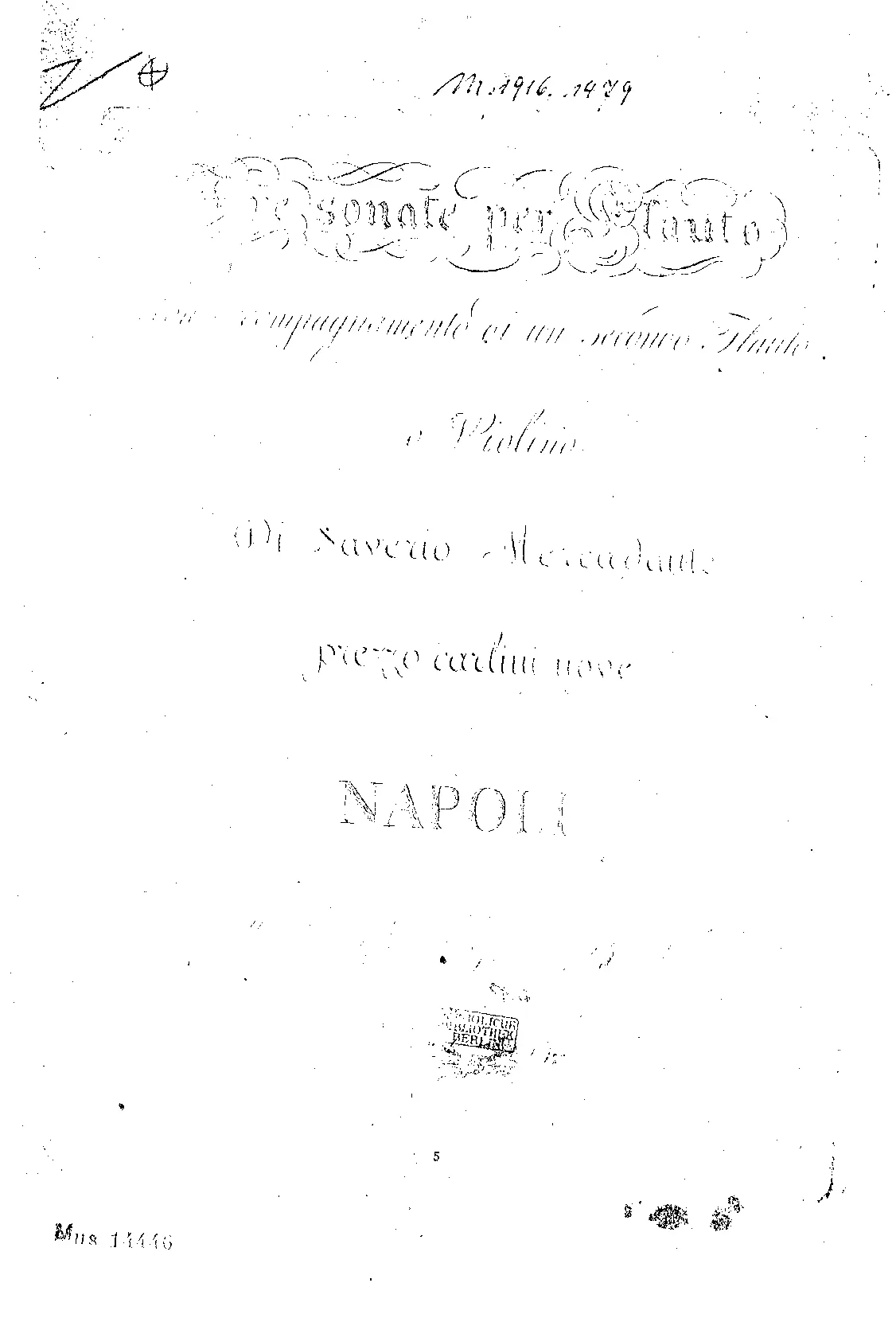 3 Sonatas for 2 Flutes - Page 1