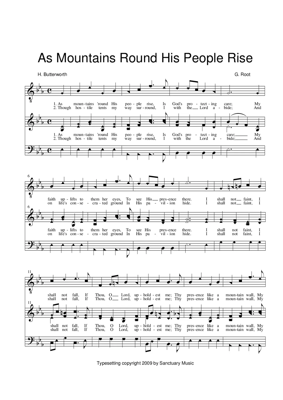 As mountains round his people rise - Page 1