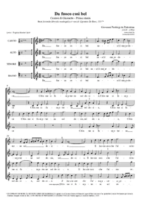 Da fuoco così bel (Prima stanza)