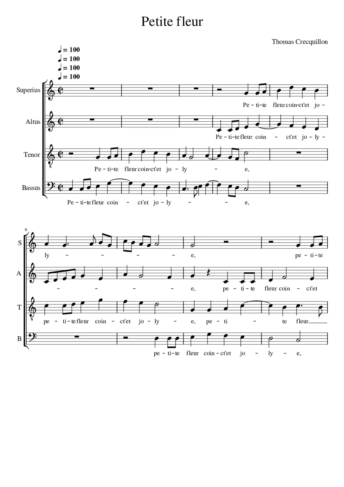 Petite fleur - Page 1