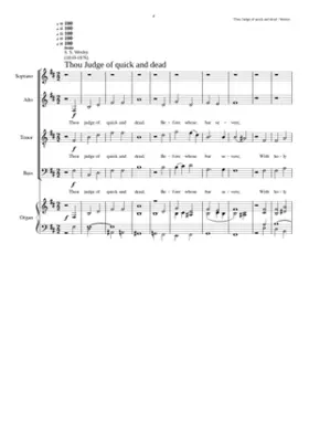 Thou judge of quick and dead