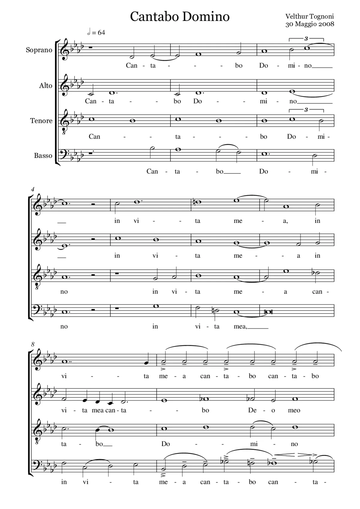 Cantabo Domino - Page 1