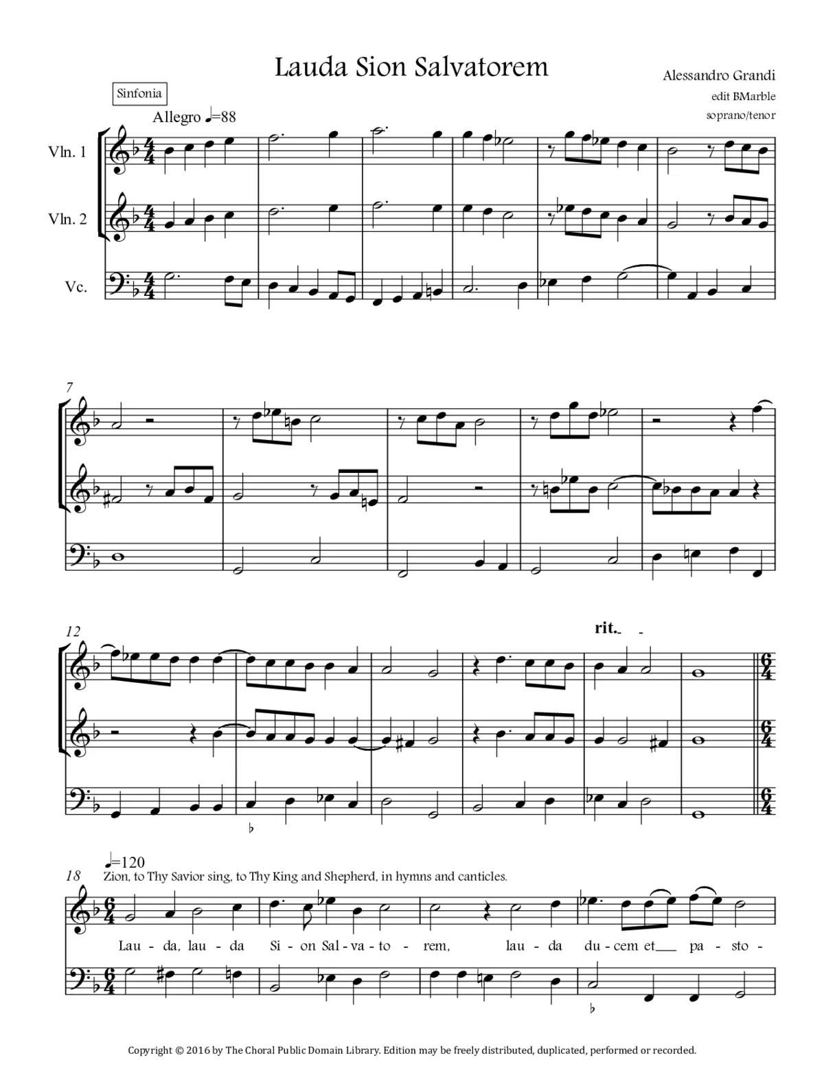 Lauda Sion Salvatorem - Page 1