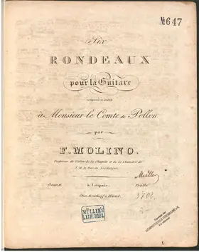 6 Rondeaux pour la Guitarre