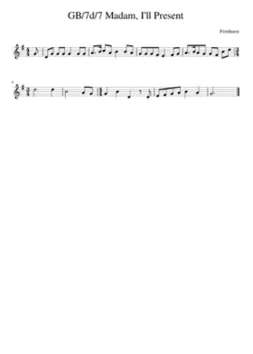 GB/7d/7 Madam I'll Present