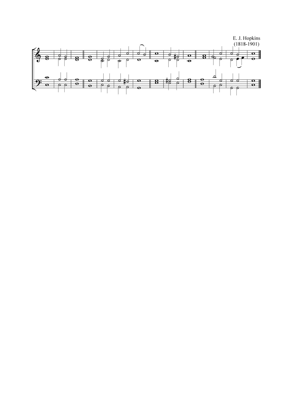 Double chant in C major - Page 1