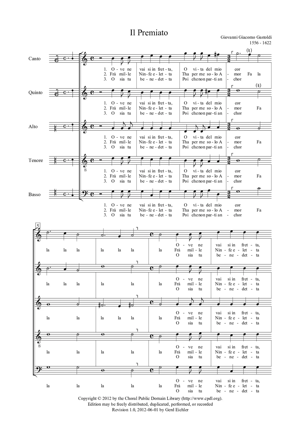 Il Premiato (Ove ne vai si in fretta) - Page 1