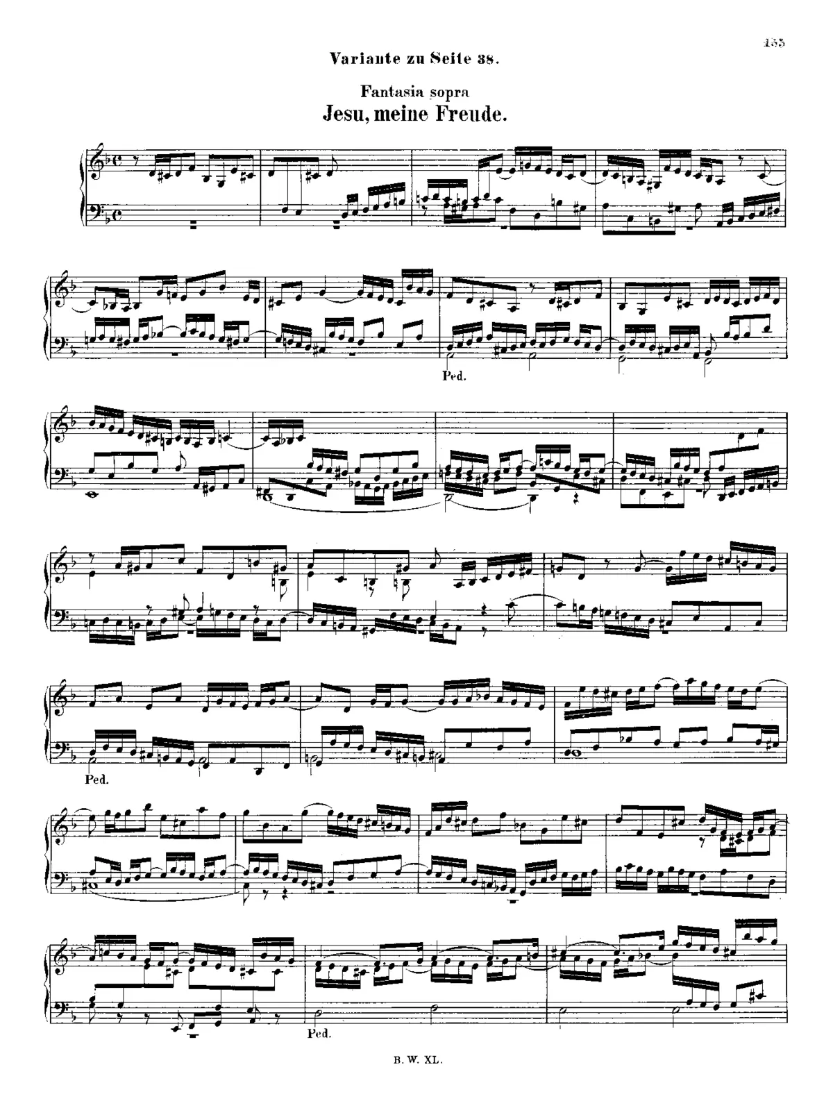 Fantasia super 'Jesu, meine Freude' - Page 1