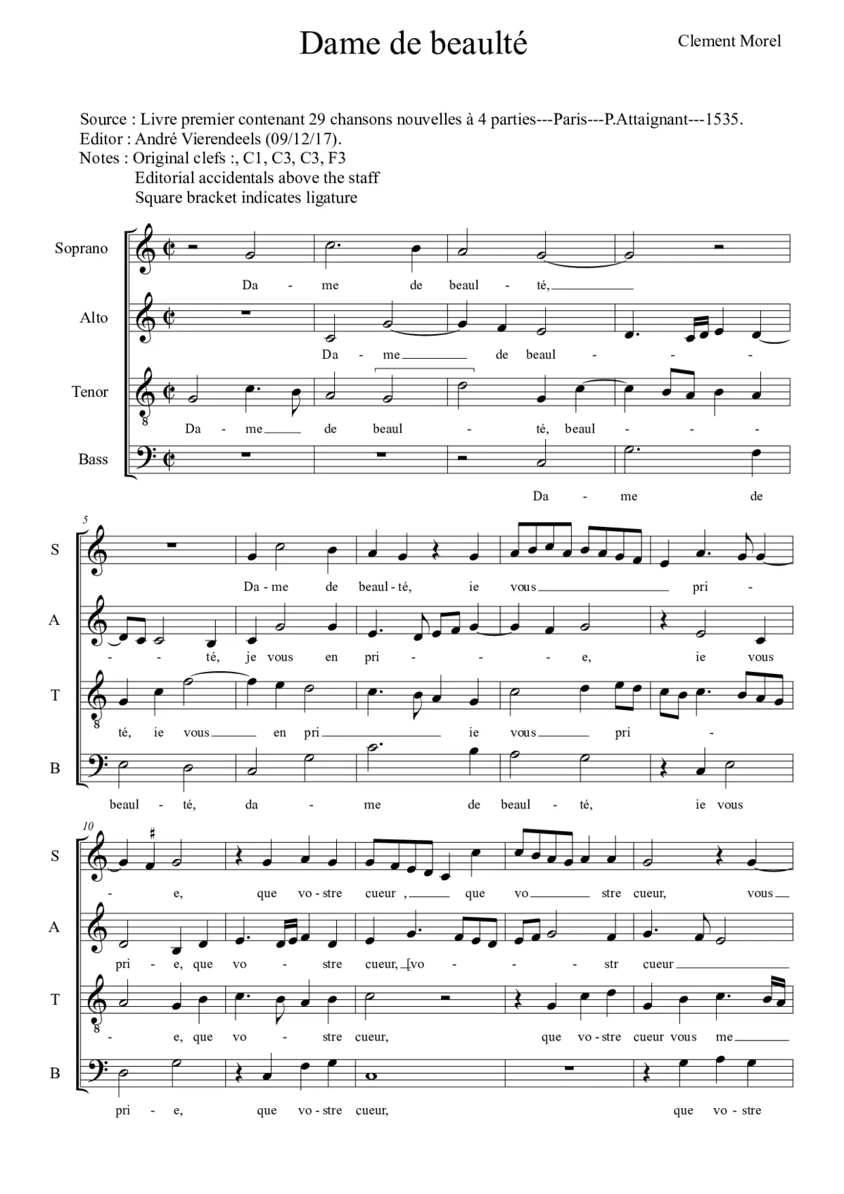 Dame de beaulté - Page 1