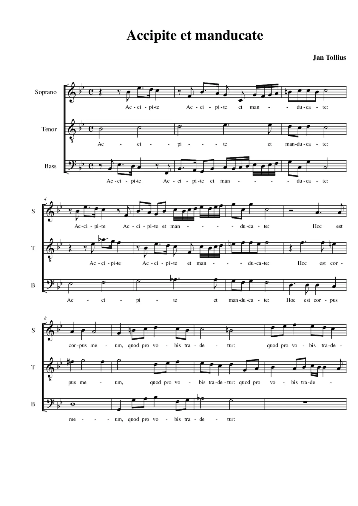 Accipite et manducate - Page 1