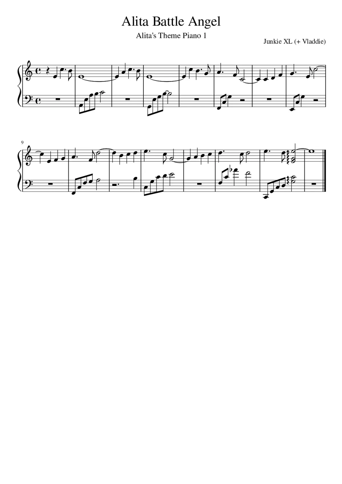 Alita's Theme - Page 1