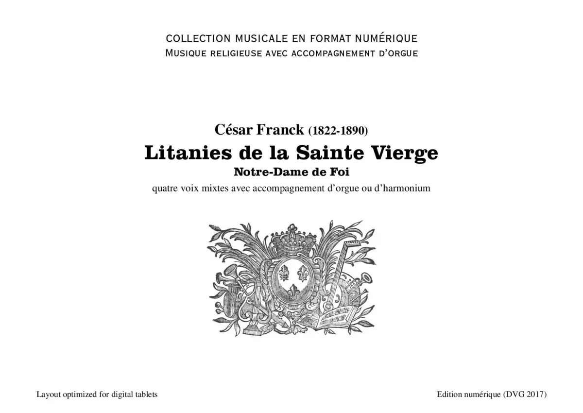 Litanies de la Sainte Vierge - Page 1