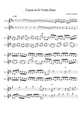 Canon and Gigue in D major P.37