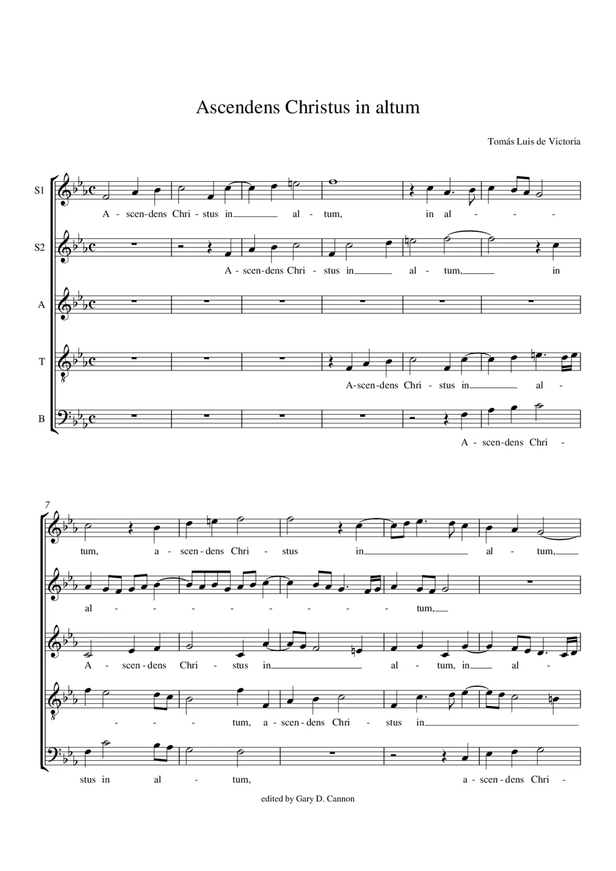 Ascendens Christus in altum - Page 1