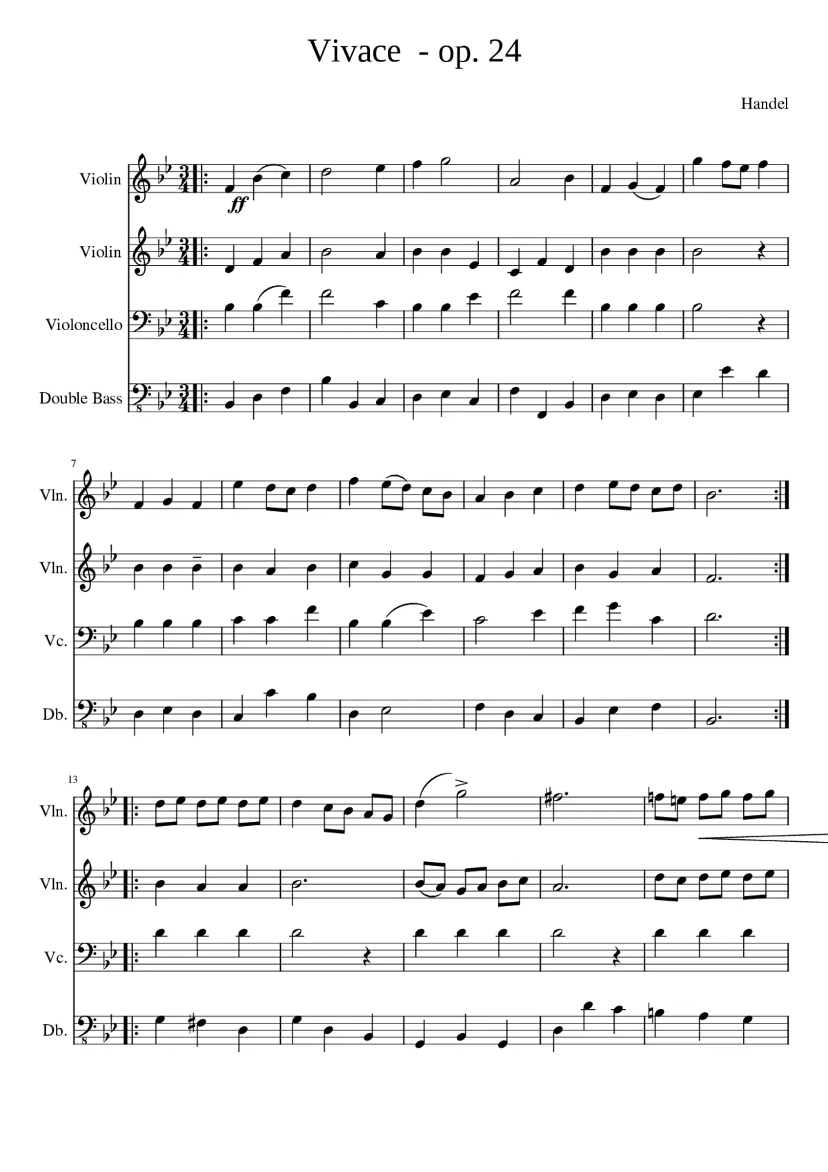 Vivaces 24 Händel - Page 1