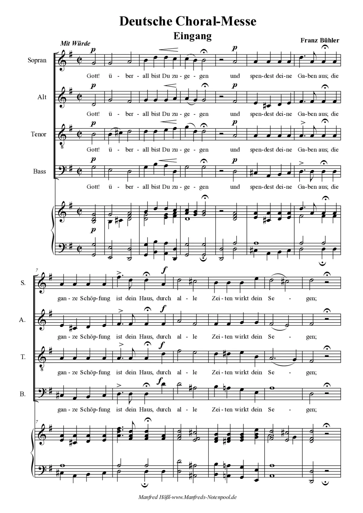 Deutsche Choralmesse - Page 1