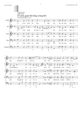 O Lord grant the king a long life