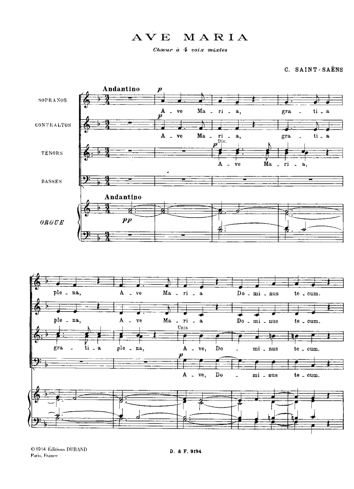 Ave Maria - Page 1